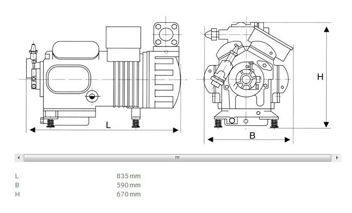 D8SH-5000 S type Copeland compressor,50hp copeland compressor,compressor piston copeland r22